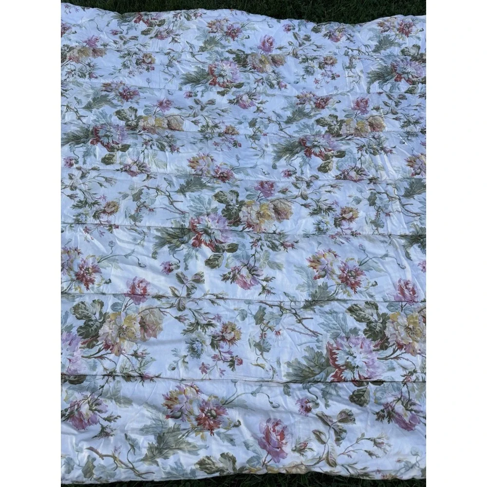 RALPH LAUREN - WENTWORTH FLORAL SATEEN TWIN COMFORTER - VINTAGE PATTERN